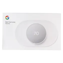 Google Nest Thermostat Trim Kit. This is made for the Nest Thermostat. Snow (White) Version. - Designed specifically...