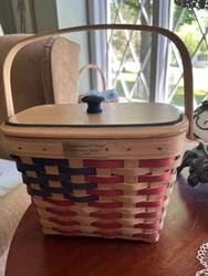 1999 Longaberger 20th Century Basket with lid and liner. Excellent condition. Smoke Free Home