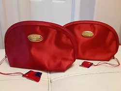 NWT LOT Of 2 PARFUMS CHRISTIAN DIOR Beaute Red Parfum makeupCosmetic bag pouch travel case clutch. Condition is 
