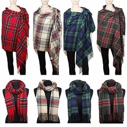 This scottish clan plaid shawl is wider than a scarf and narrower than a cape or serape, making it an ideal, versatile...