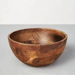•Round serving bowl makes a practical addition to your serveware collection •Acacia wood finish brings natural...