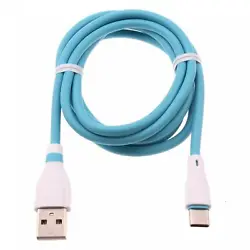 4ft Long Type-C USB Cable Blue Sync Wire USB-C Data Cord [Rapid Charging] [High Speed] - 15AW-26-69198679. 4ft Long...