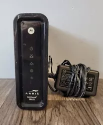 Arris Surfboard SB6121 Cable Modem High Speed Internet Pre-owned. Black.  Comes with power cord