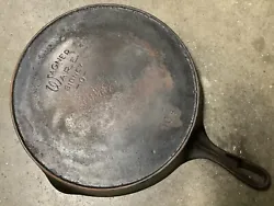 Vintage Wagner Ware No. 10 B Cast Iron Skillet, with a Fire Ring, as shown in my Photos, and in Very Good condition....