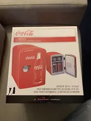 NEW Coca Cola 6 Can Personal Mini Cooler Mini Fridge 120VAC or 12VDC Home or Car. Condition is 