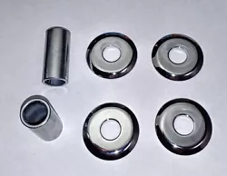 CHROME HANDLEBAR RISER BUSHING WASHERS SPACERS PART 56159-73 56153-73 FOR HARLEY. FITS MOST HARLEY MODELS 1973 AND UP....