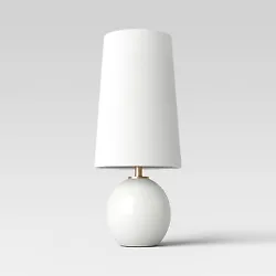 •Marble table lamp with dome shade •Vertical ribbed design •On/off switch for easy operation •Includes 1 LED...