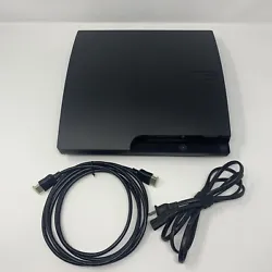 Includes Playstation 3 slim console, power cable and HDMI cable.