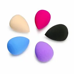 5pcs Blender Cosmetic Flawless Foundation Makeup Beauty Sponge Powder Puff Set     Features:.