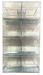 Breeding Breeder Bird Flight Cages. Features include: Four Galvanized Cages. Each cage has a breeding nest box door on...