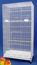 Extra Large Bird Flight Breeding Cage With Rolling Stand. Product include:One Cage & One Stand. bird cages. Three Large...