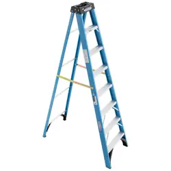 Ladder Type Step Ladder. 8 Ft. Fiberglass Step Ladder With 250 Lb. to accommodate most household projects, the Werner 8...