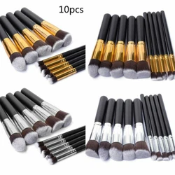 Features: 10pcs Item included: Foundation Powder Brush,Lip Brush,Mascara Brush,Eyeshadow Brush,Two Side Brush,Eyebrow...
