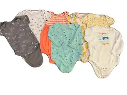 Girls size 9 month bodysuits, 7 pieces. Two long sleeve Cat & Jack brand with fox design. “Perfect weather for...
