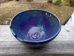 Fire Witch Pottery. Signed: Fire Witch Pottery. Blue/purple Glaze. Microwave, dishwasher, and oven safe. Glazes are...