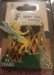 Disney Employee center DEC Studio Series LE Pin 1 of 250 Tinker Bell (95 Years). Condition is 