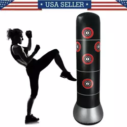 Punching Heavy Bag,Inflatable Punching Bag Freestanding Fitness Punching Boxing Bag for Kids and Adults Boxing Target...
