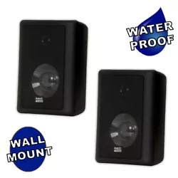 Acoustic Audio by Goldwood 151B Outdoor Mountable Wired 2 Speaker Set. Acoustic Audio. CL3 or Raw Speaker Wire to...