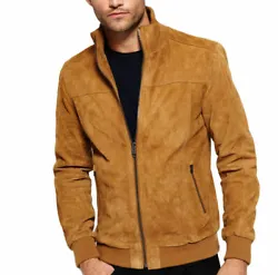Ø Item type: Premium Quality Suede Leather Jacket. Ø Color : Brown.