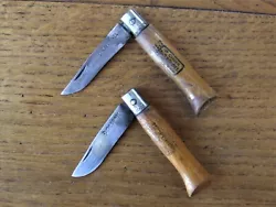 2 Couteaux Opinel n°6 anciens.