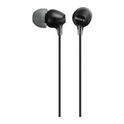 Hybrid silicone earbuds for secure, comfortable fit. Sony MDREX15LP Fashion Color EX Series Earbuds (Black). Y-type...