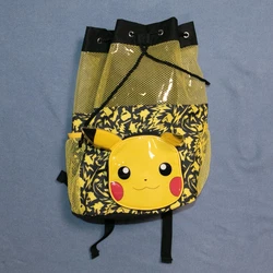 POKEMON Pikachu Drawstring Yellow Black Bag Backpack 2019