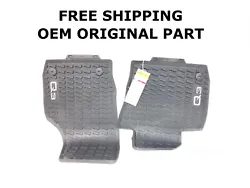 YOU ARE VIEWING 2016 2017 2018 OEM AUDI Q3 FRONT ALL-WEATHER FLOOR MATS. THE ITEM IS LISTED AS NEW. THE ITEM FITS 2016...