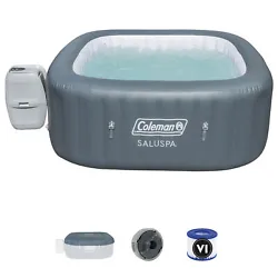 Relaxing inflatable spa ensures ultimate relaxation in comforting warm water with the 4 to 6-person hot tub that has...