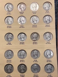 THERE ARE 83 SILVER COINS OUT OF 100 TOTAL IN CIRCULATED TO UNCIRCULATED CONDITION. THE 1932-D AND 1932-S ARE...
