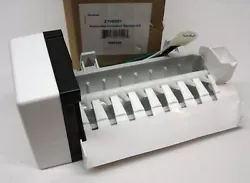 This icemaker is for side by side refrigerators with Ice Bin in Door. The cord is fuse protected.