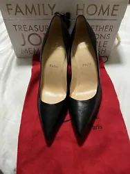 Size 39eu / 9us. Christian Louboutin Website details Low-cut vamp. Pointed toe. Leather lining and insole. Heel Height...