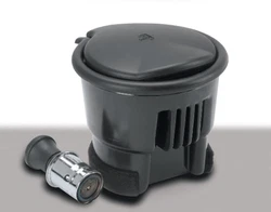 Both the ash cup and lighter mount to the center console. The ash cup/coin holder is designed to fit in cup holders and...
