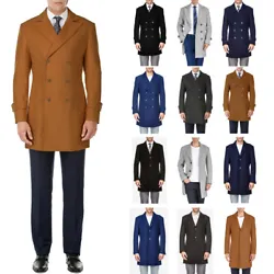 Every man needs a classic wool coat in his wardrobe. This jacket can be worn with formal outfits but also looks great...