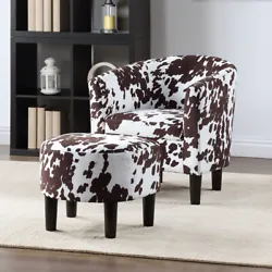 Snuggle up in the Take a Seat Churchill Accent Chair with Ottoman by Convenience Concepts. This comfy contemporary duo...
