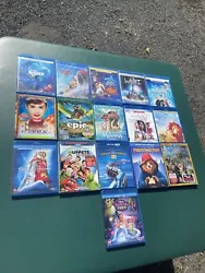 16 Blu Ray Childrens Kids Movie Lot Lion King Moana Muppets Cars Dory Frozen. 16 moviesAll in Excellent condition Ready...