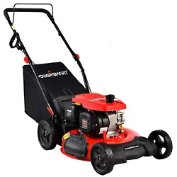 Get into tight corners and easily maneuver around your small yard with this gas-powered self-propelled lawnmower. Type...