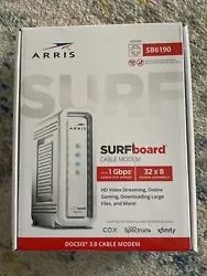 Model- SB6190. Arris Surfboard DOCSIS 3.0 Cable Modem. Modem Technology: DOCSIS 3.1 is the newest technology available...