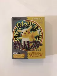Boite jeu Pokemon version jaune - édition spéciale Pikachu / Yellow version Seule la boîte est vendue, PAS LE JEUBox...
