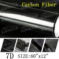1pc 7D Carbon Fiber Vinyl Film Wrap Sticker. 30cmX152cm/12