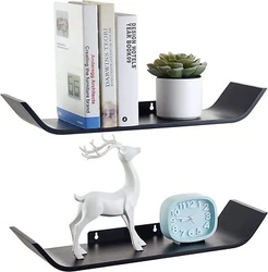 Floating Shelves Wall Mounted, U Shaped Wall Shelf, Rustic Floating Wall Shelves for Living Room, Kitchen, Bedroom,...