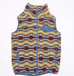Vintage PATAGONIA Synchilla Snap T Fleece Vest Aztec Pattern Women’s Medium. Very good condition! There are pilings...
