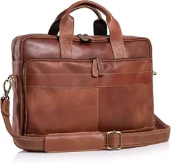 SLEEK MULTIPURPOSE DESIGN : This bag fits your laptop and other accessories without looking too Bulky on the go.