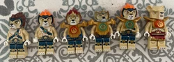 LEGO Minifigures Legends of Chima Lagravis Lot De 6 Personnages En Loose.
