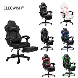 ELECWISH Gaming Chair is designed with an emphasis on ergonomic. You can have a rest on our computer chair when you...