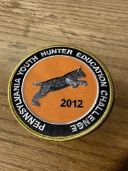 PA Youth Hunter Education Challenge Iron On 4”Patch Rare Hunting 2012 BobcatHard to find patch Iron on backgreat to...