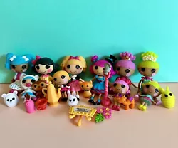 Lalaloopsy Mini Lot Great Used ConditionIncluded:Mittens Fluff n Stuff, Bear and sister Snuggles Snowy Fairest Squirrel...
