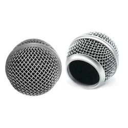 1 Grille de microphone à tête bille. flambant neuf et de haute qualité. Couleur : argent. La couleur peut être...