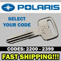 Not an OEM Polaris key. The code you choose must be an exact match to your ignition or lock, or the key will not work....