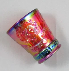 FENTON CARNIVAL GLASS. This is a Club Souvenir from the 1976 Convention. The interior is smooth. This sits flat on a...