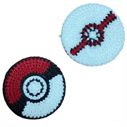 Pokémon Handmade Pokeball Premier Ball Needlepoint Yarn Crafts Set of 2. Rare, handmade Pokémon craft! Handmade by...